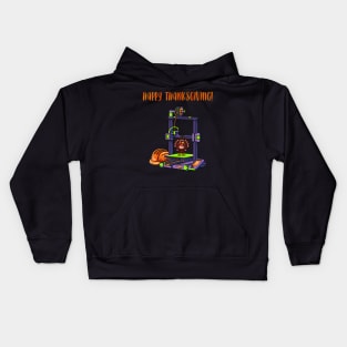 3D Printer #4 Thanksgiving Edition Kids Hoodie